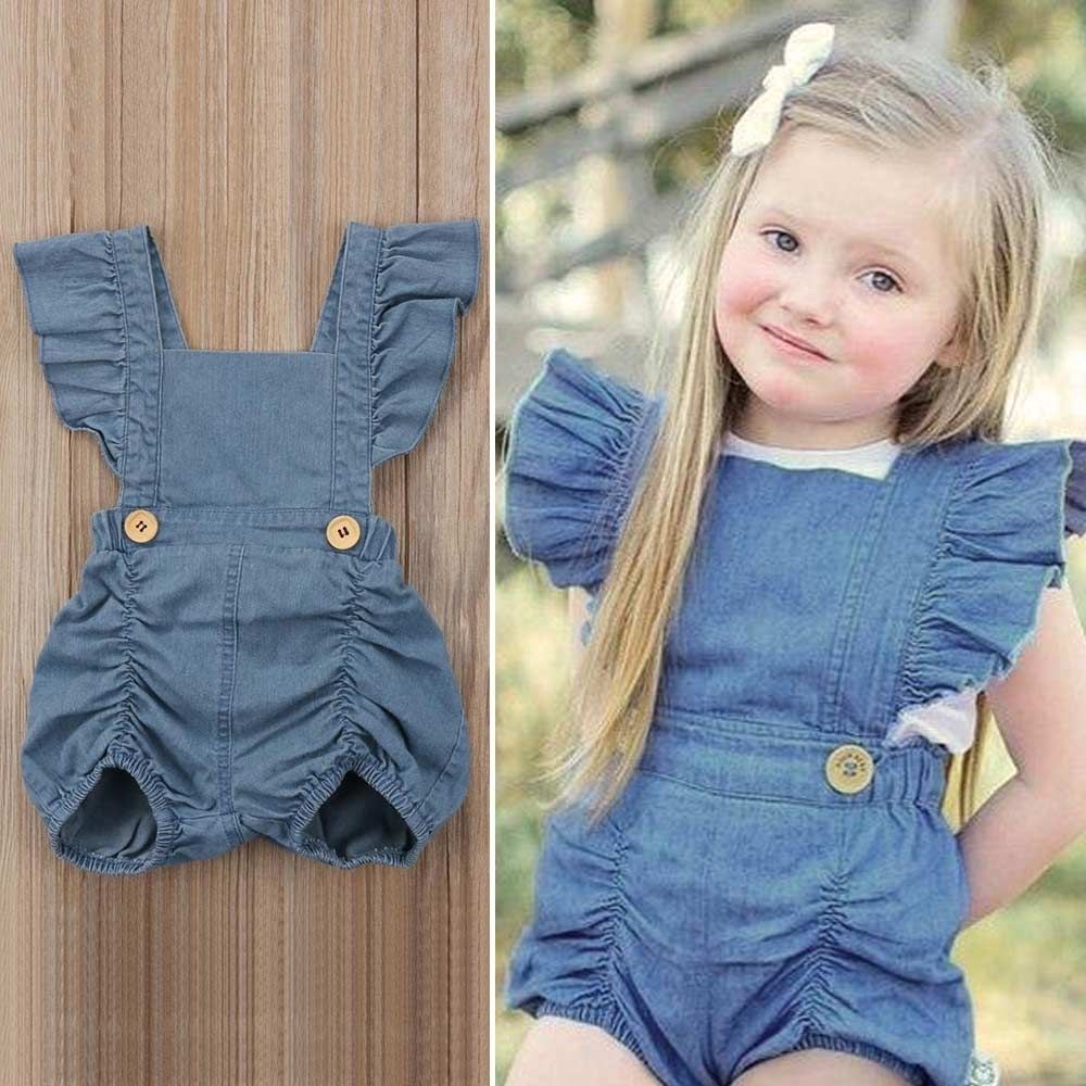baby denim romper