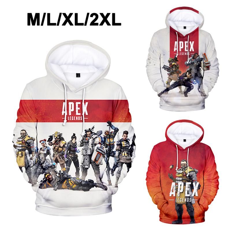 Apex Legends Pullover Classic Leisure Hooded Sweatshirt Comfortable Sweater Printed Hooded Pullover Unisex