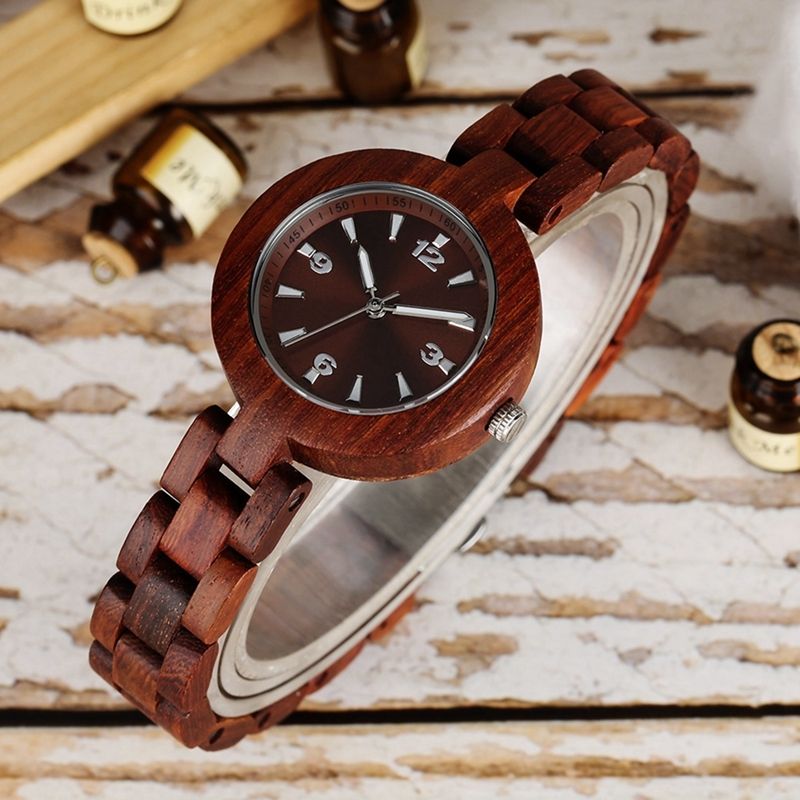 Acquistare Donne Orologi Legno Di Sandalo Rosso Superiore Di Marca Di Lusso  Della Donna Piccolo Legno Orologio Donna Minimalista Femminile Orologio Di  Legno Banda Relogio Feminino LY191213 Economico | Consegna Veloce E