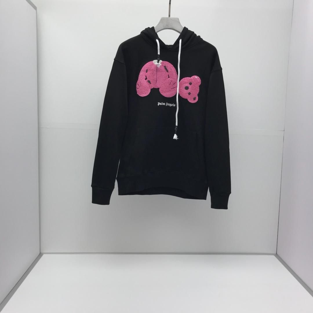 felpa palm angels orso rosa