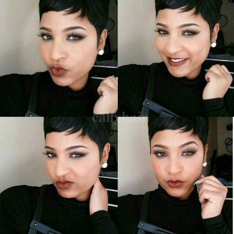Indian Hair Short Wigs Rihanna Pixie Cut short hair cuts Brazilian Human Short Bob With Baby Hair Lace Front Wig For Black Women Indian Hair Short Wigs Rihanna Pixie Cut short hair cuts Brazilian Human Short Bob With Baby Hair Lace Front Wig For Black Women