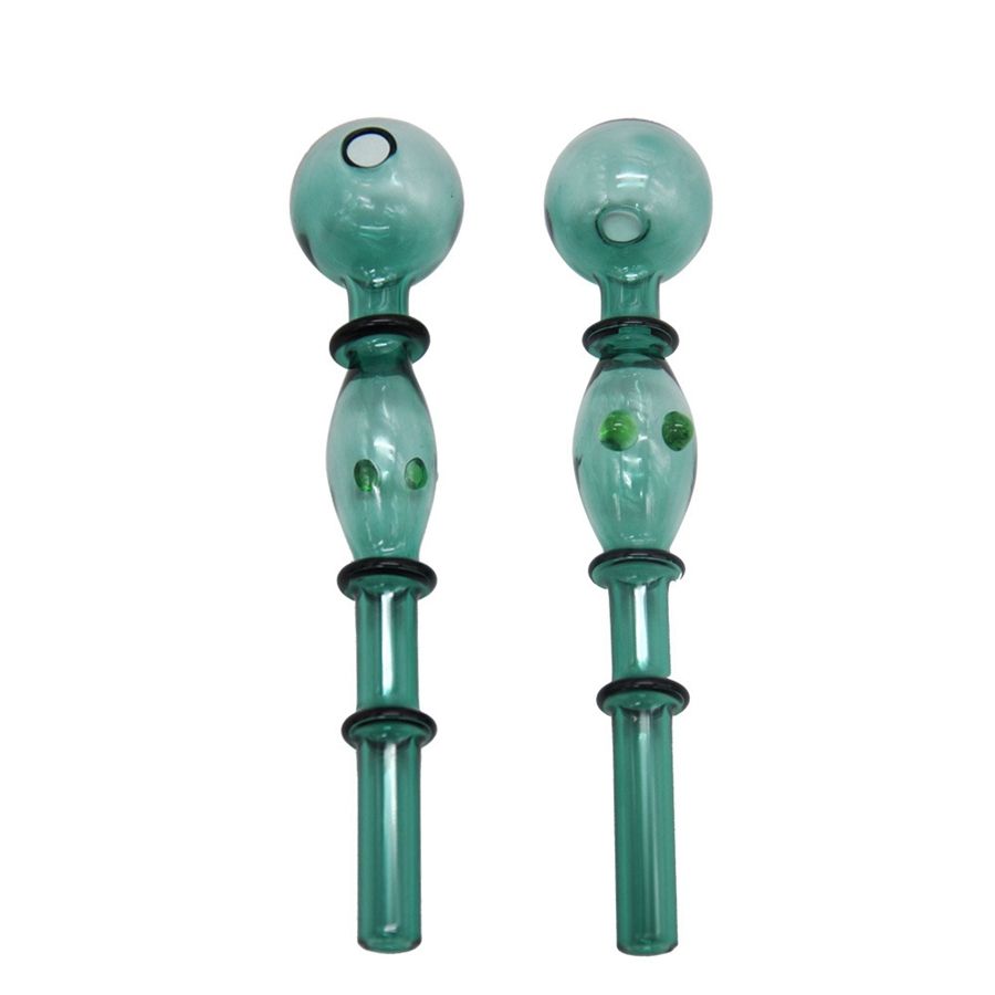 DHL Colour Pyrex Thick Glass Smoking Oil Burner Pipe 5.5inch Length