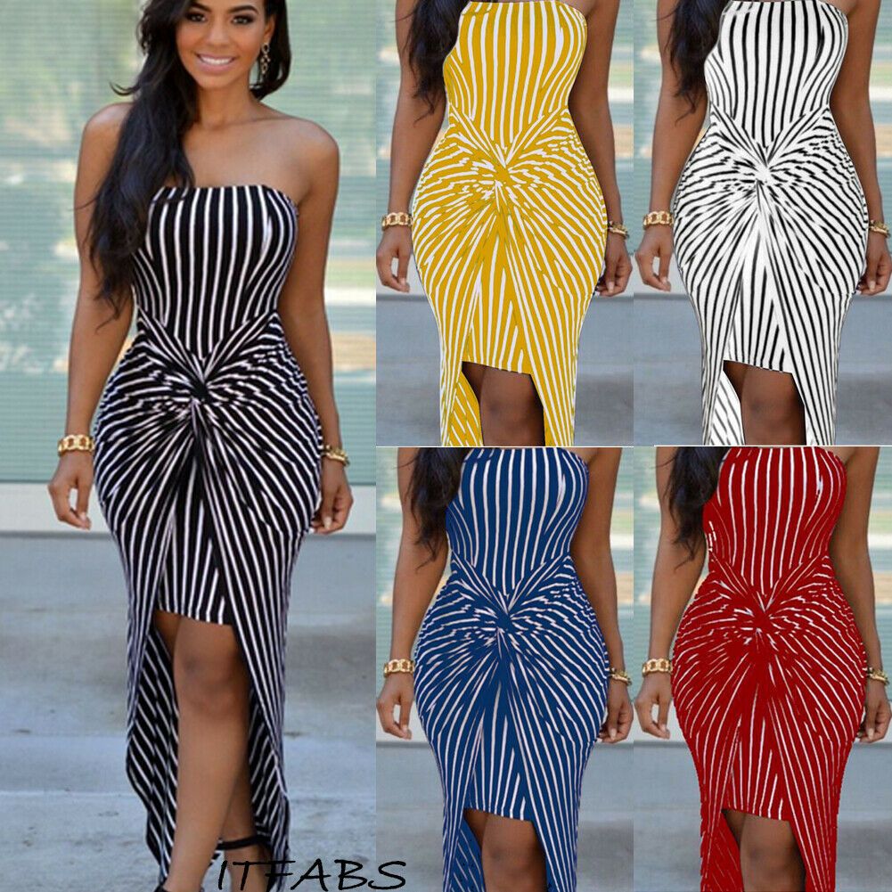 long strapless sundress