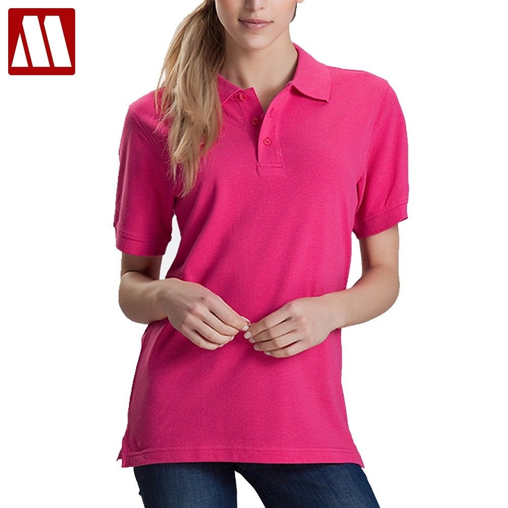 Camiseta Con Cuello Polo Liso Para Mujer Tops De Manga Corta Camiseta Con Cuello Polo Liso Para Mujer Tops De Manga Corta