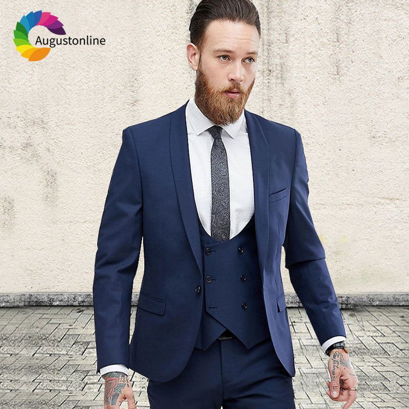 Blue Colour Coat Pant 3 Piece Factory 