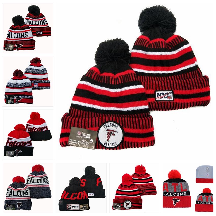 falcons beanie with pom