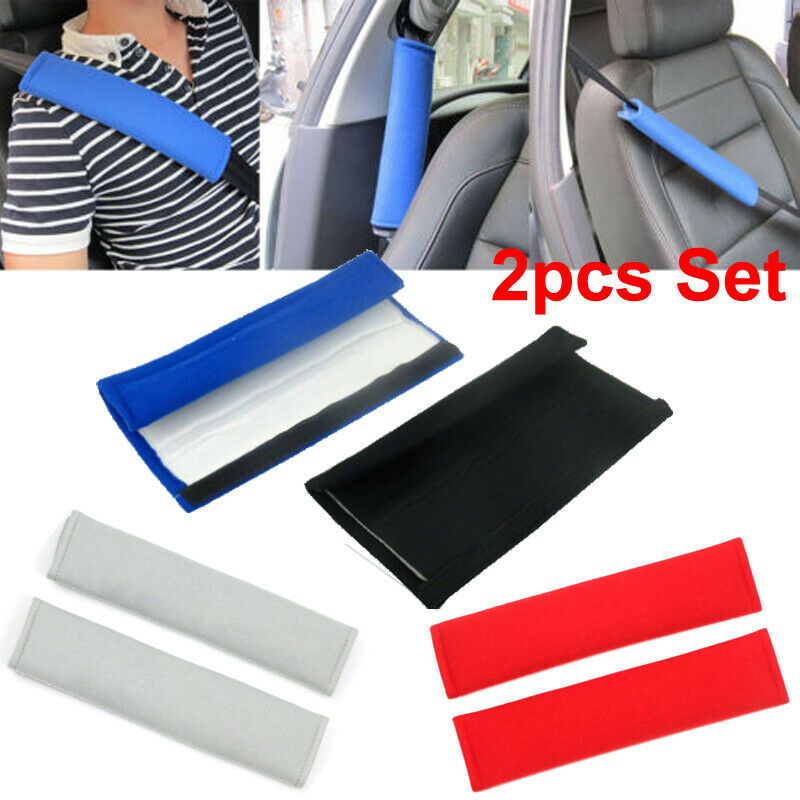 2X Car Safety Seat Belt Shoulder Pads Cover Cushion Harness Comfortable Pad US