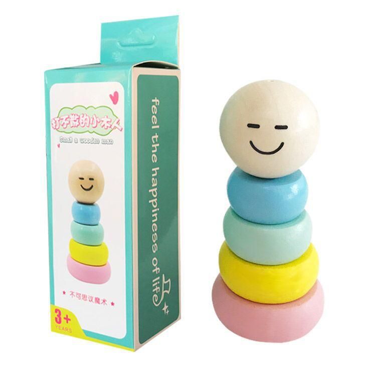 Wooden Man Magic Toy Stubborn Wood Man Magic Trick Props Kids Magia GiftX