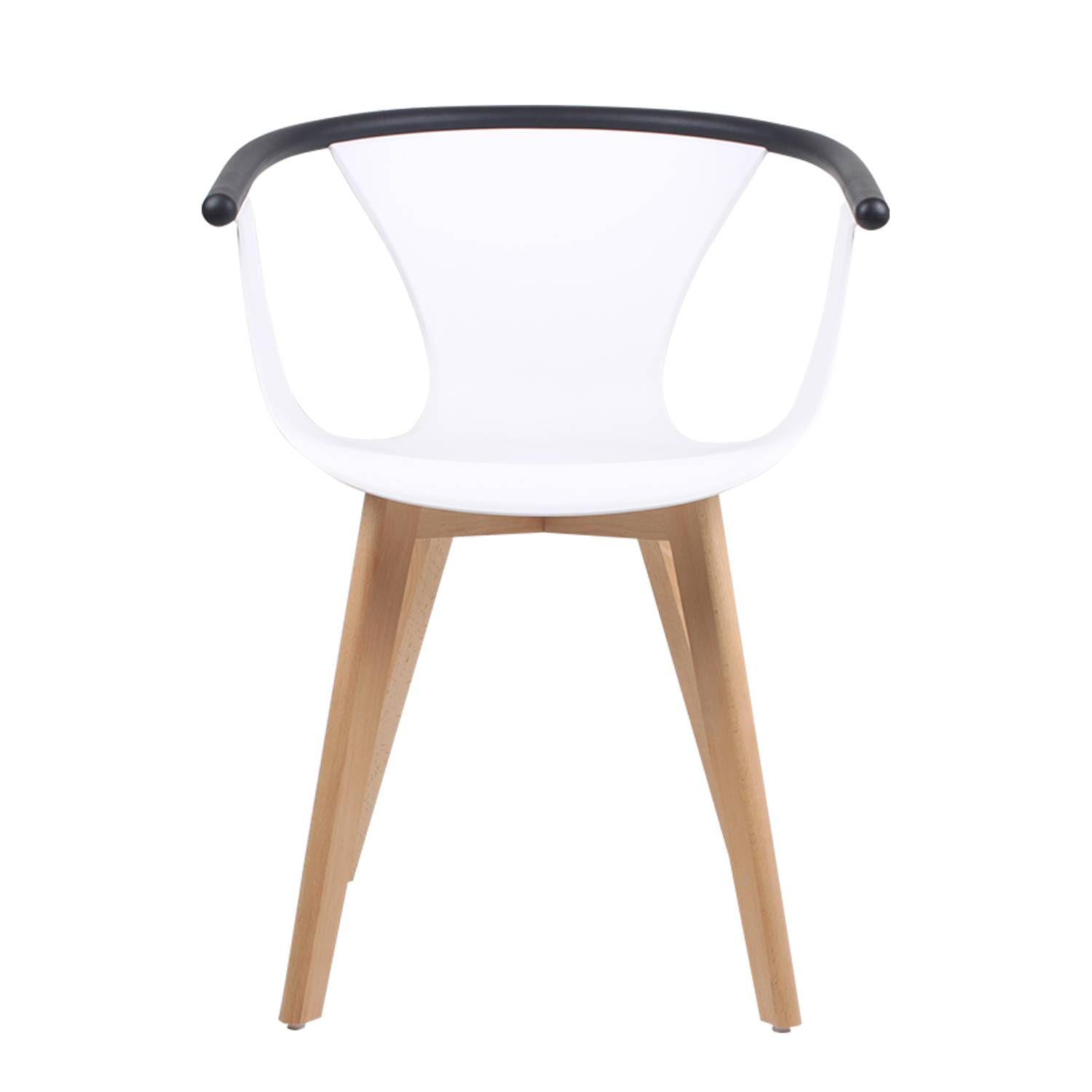 Of 2 Dining Chairs Armchair Set Tub Wooden Leg Plastic Seat Office Kitchen White Uk In Stock From Andi2 113 57 Dhgate Com