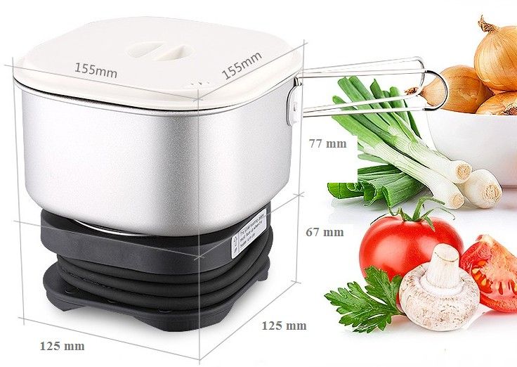 2021 Dual Voltage Mini Travel Electric Cooker Portable Electric Cup