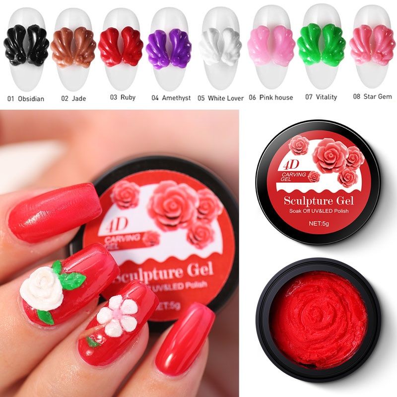 plasticine nail art