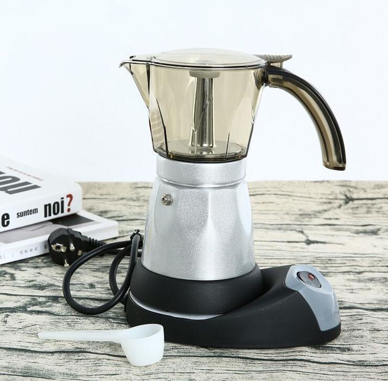 satin al 6cups 300ml elektrik kahve makinesi aluminyum malzeme cezveler moka pot mocha kahve makinesi v60 kahve filtre espresso makinesi yeni