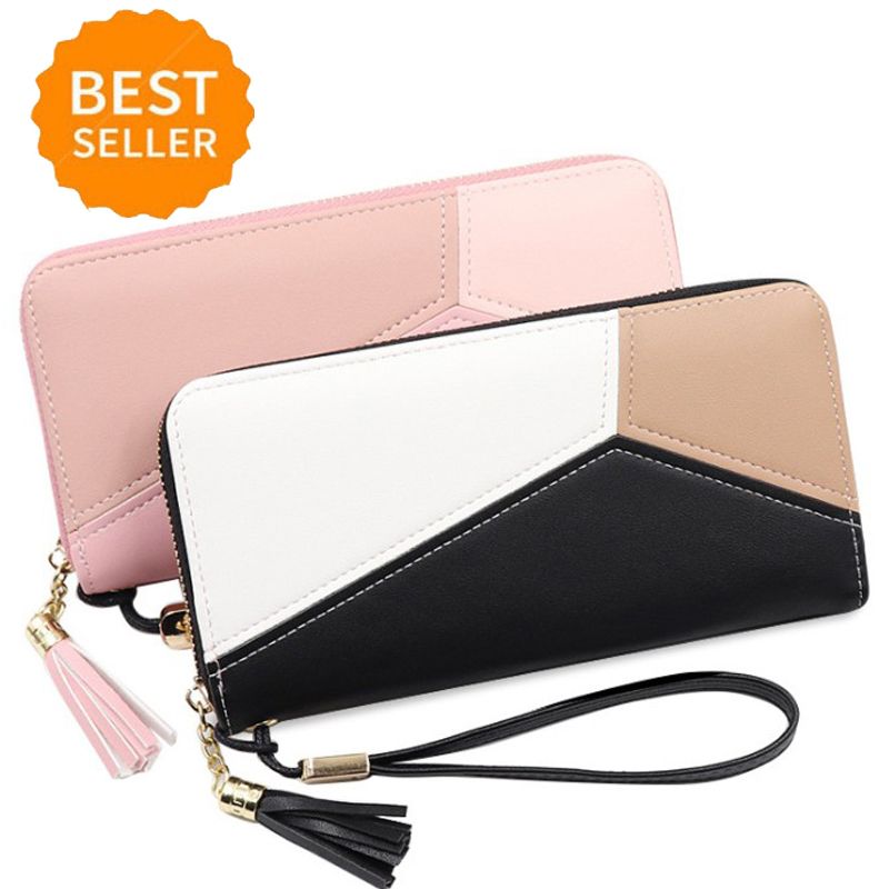 large leather coin purse
