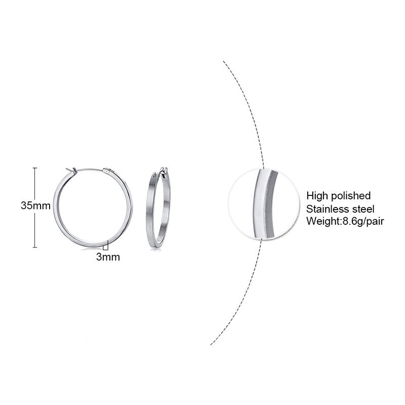 Buy Dropshipping Hoop Huggie Online Cheap Gerometric Hoop Earrings Small Medium Large Simple Statement Earrings In Stainless Steel By Visonjewelry Dhgate Com