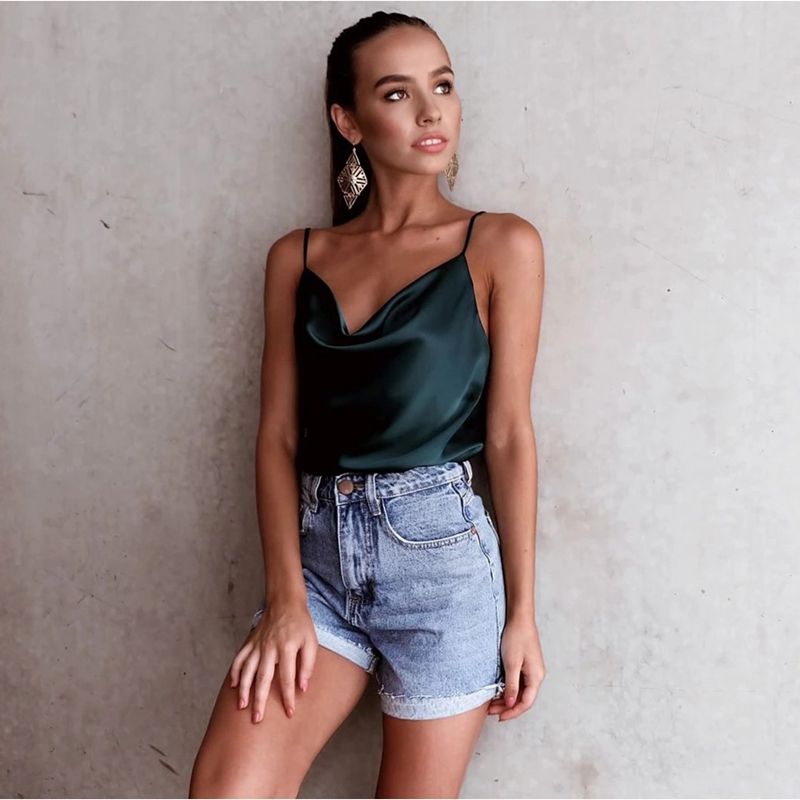 satin camisole tops plus sizes