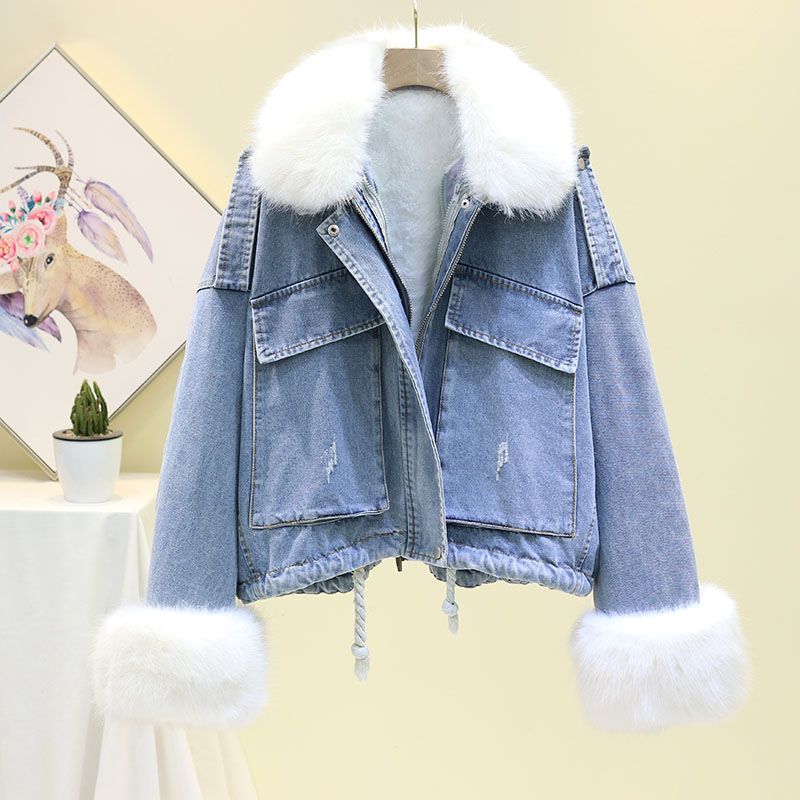 women's denim anorak jackets