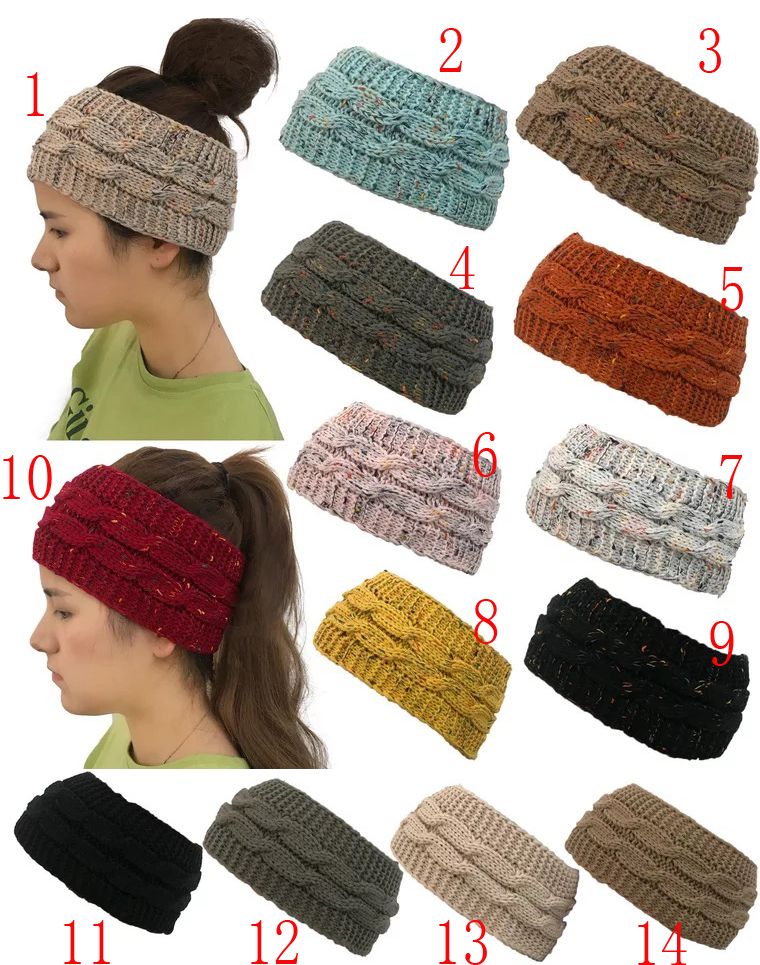 KMystic Plain Adjustable Winter Cable Knit Headband KMystic Plain Adjustable Winter Cable Knit Headband