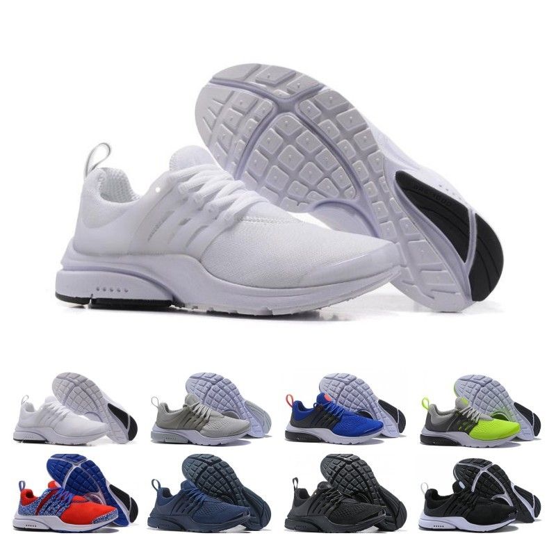 Nike Air Presto BR QS White Black Mens Running Shoes 