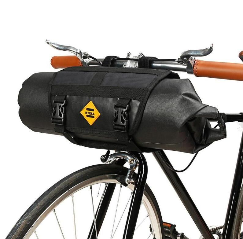 1x Cycling Bicycle Front Pannier Double Pouch Saddle Tube Bag Phone Holder 2019