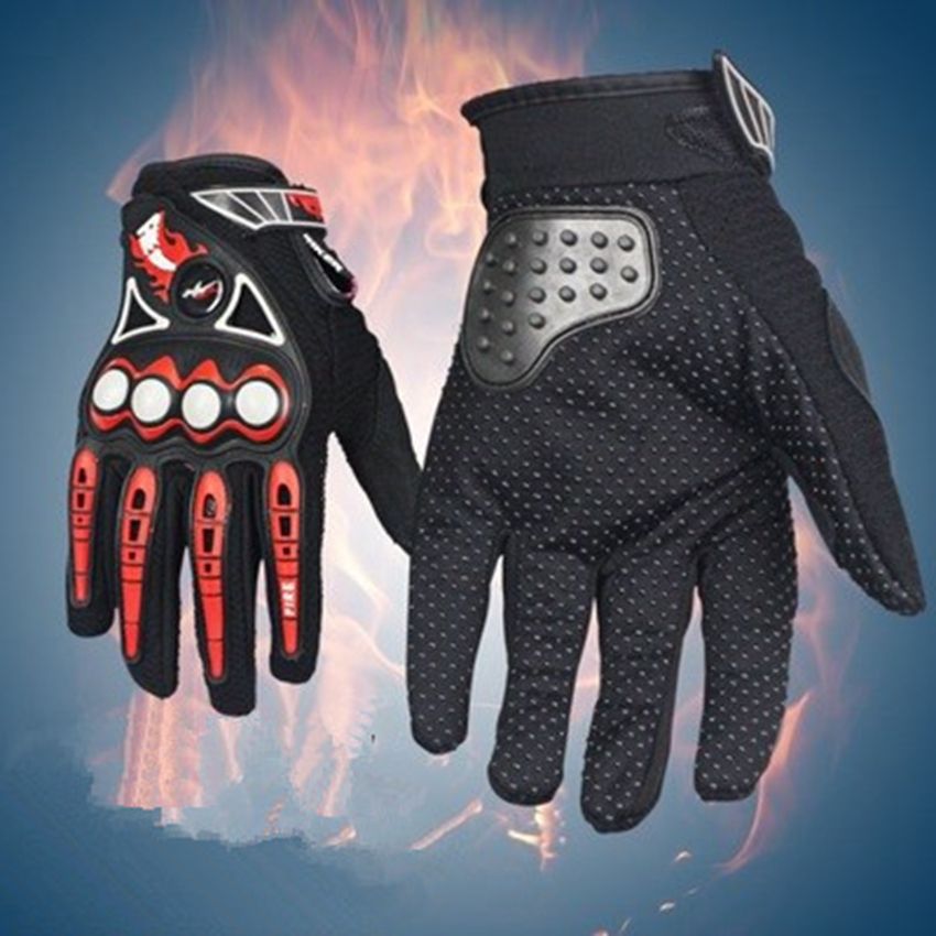 Guantes Moto Verano Mujer Hombre Guantes Moto con Protecci/ón Dedo Completo Antideslizante