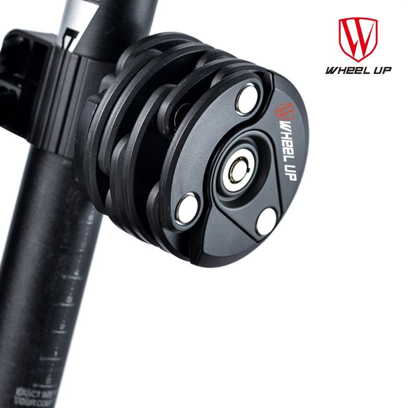 Lock Anti Theft Portable Bike Bicycle Chain Road Security Steel Ring Folding