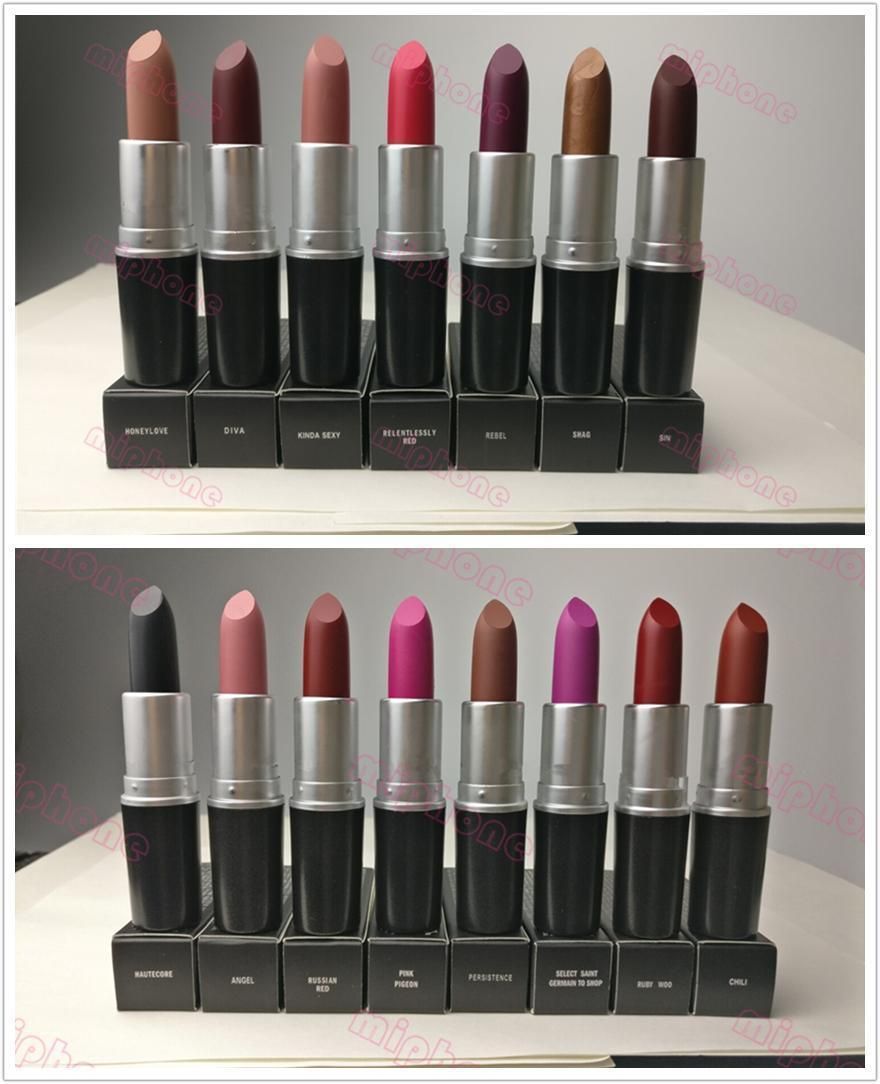 Newmac Matte Lipstick Velvet Teddy Ruby Woo Honey Love Myth Kinda Sexy Luster Retro Lipsticks Rouge A Levres Sweet Smellysl Scunci Hair Accessories