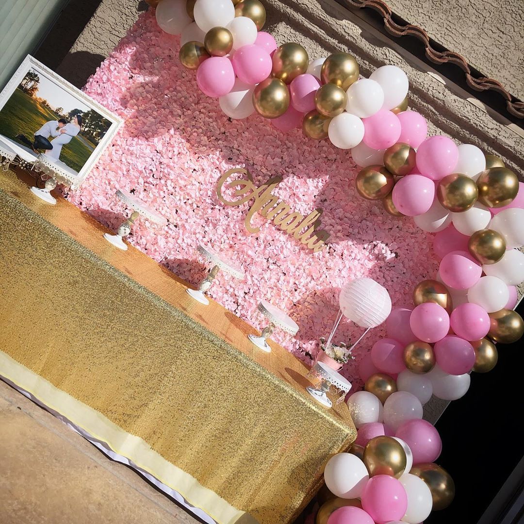 baby shower wall backdrop