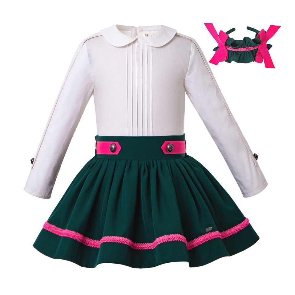 2020 Pettigirl New Fall Christmas Outfits Girl Blouse Dress Dark Green Girls Princess Party Dresses Kid Clothes Set G Dmcs208 A413 From Cnbabywholeseller 63 3 Dhgate Com - roblox girl christmas outfits