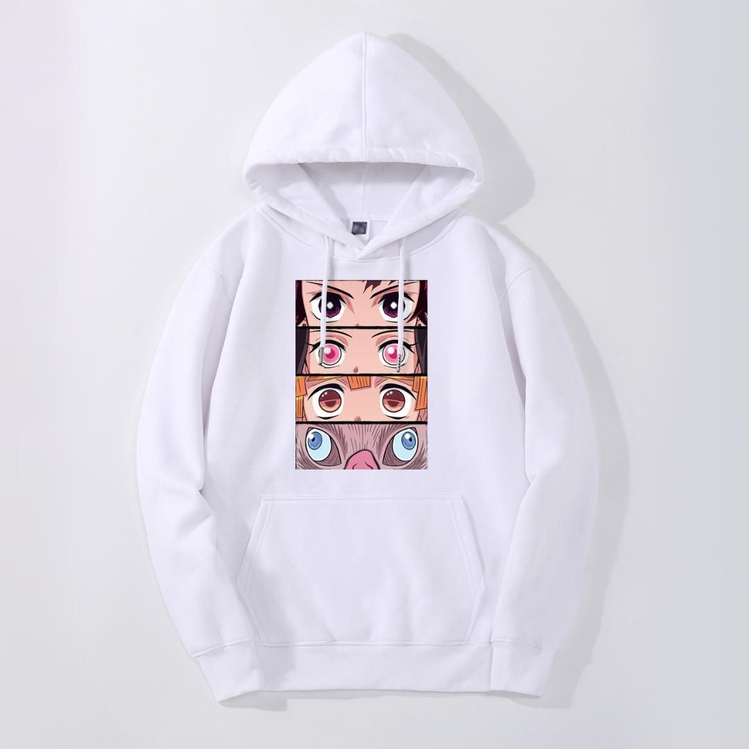 Compra Japón Animado Demon Slayer Nezuko Ojos De Los Hombres Sudaderas Con  Capucha Sudadera Polar Con Capucha Otoño Invierno Cálido Streetwear Zenitsu  Tanjirou Barato | Entrega Rápida Y Calidad | Es.Dhgate