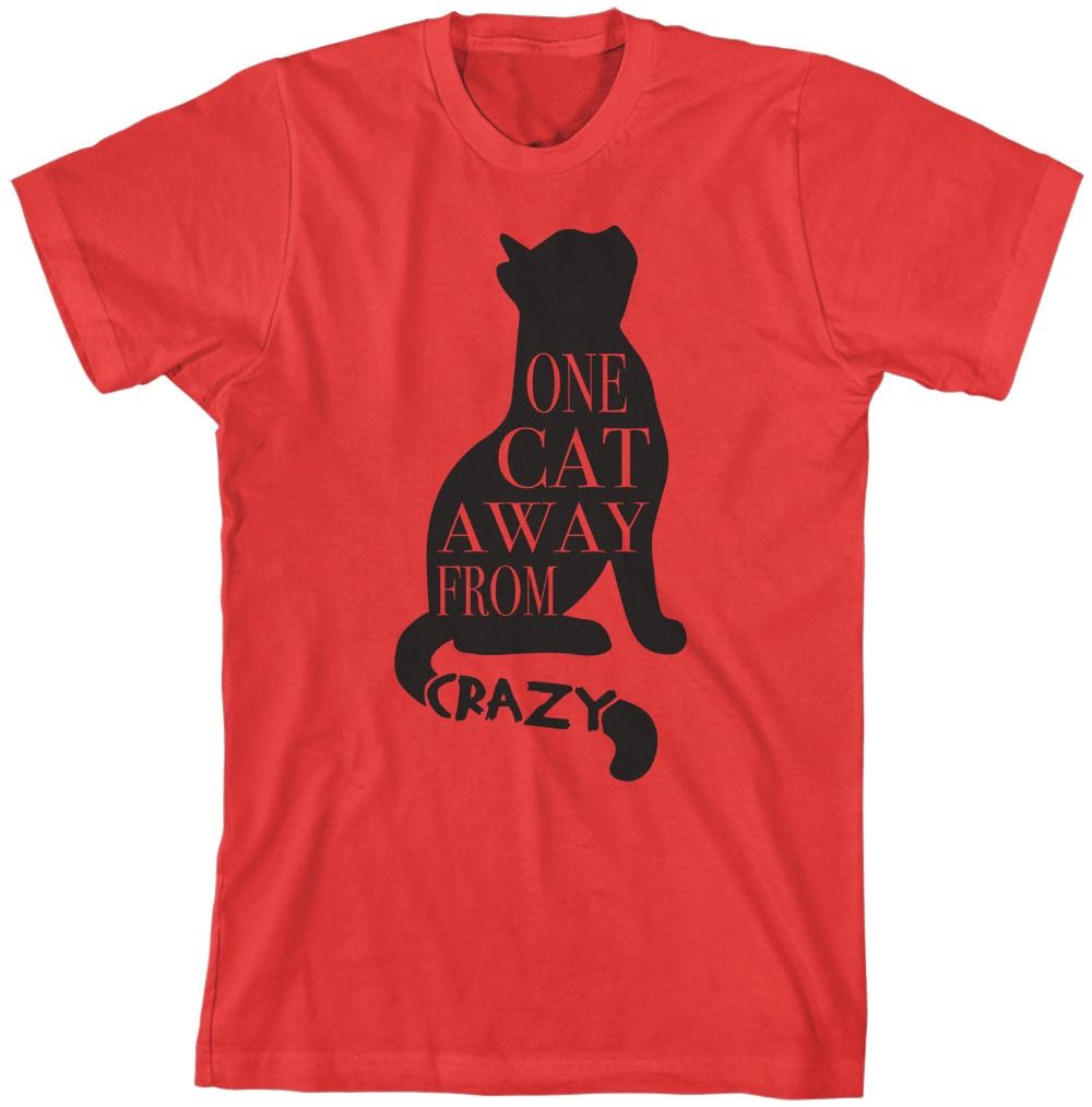 Großhandel Eine Katze Weg Von Verrücktem T Shirt Lustiges