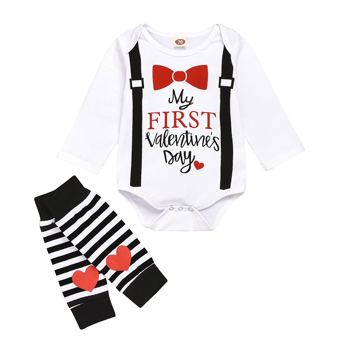 1st valentine's day onesie