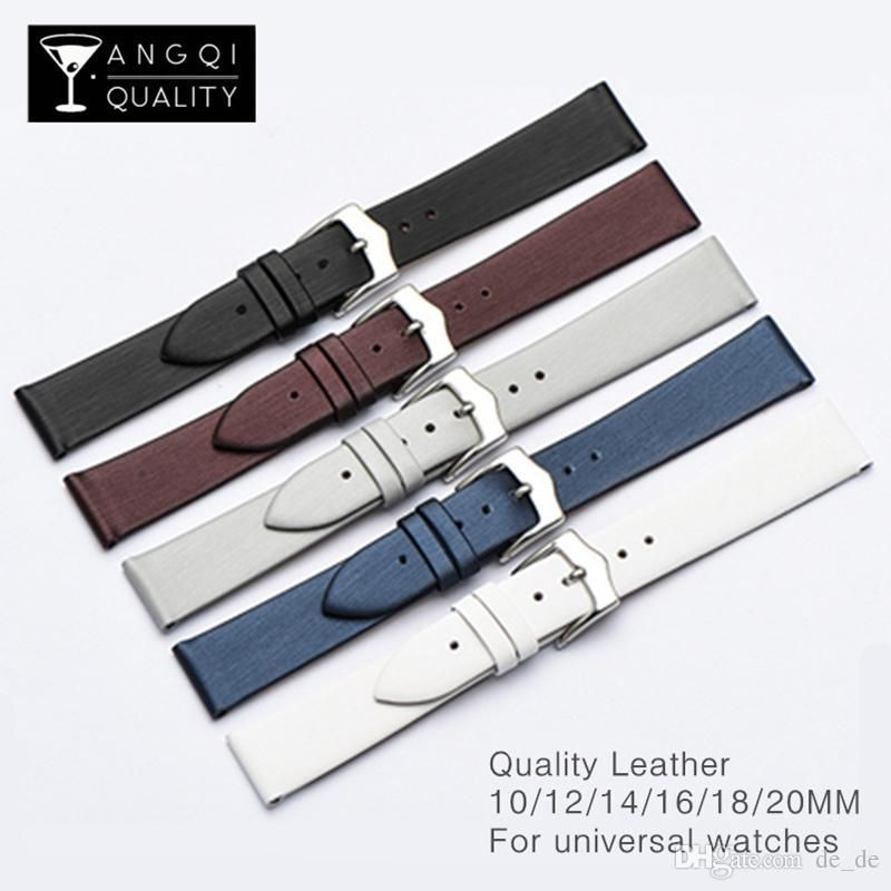 Brushed Genuine Leather Watch Bands 10mm 12mm 14mm 16 18 20mm Universal Watches Strap Brand Watchband Women Watch Lady Colorful Custom Watch Bands Watch Bands Online From Nonion 33 49 Dhgate Com