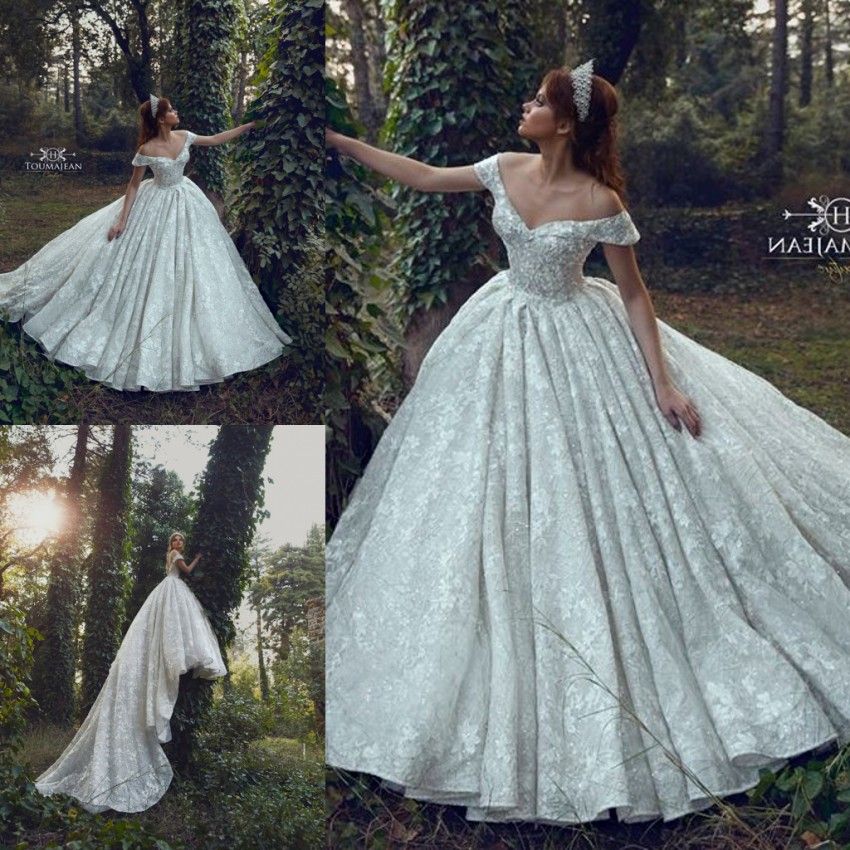 low cut lace wedding dress