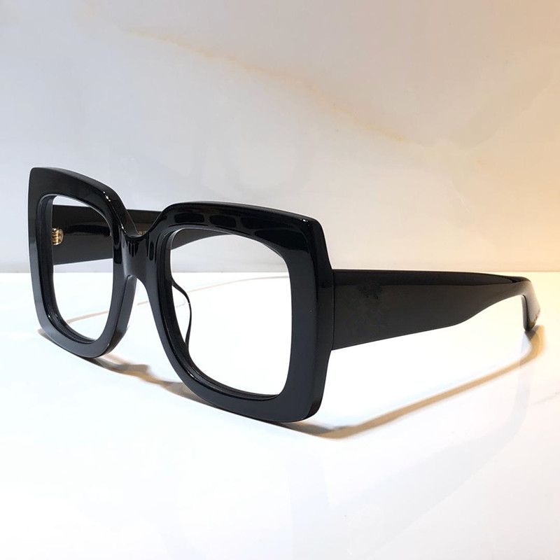 black frame clear lens