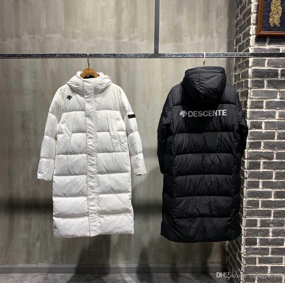 descente long down coat