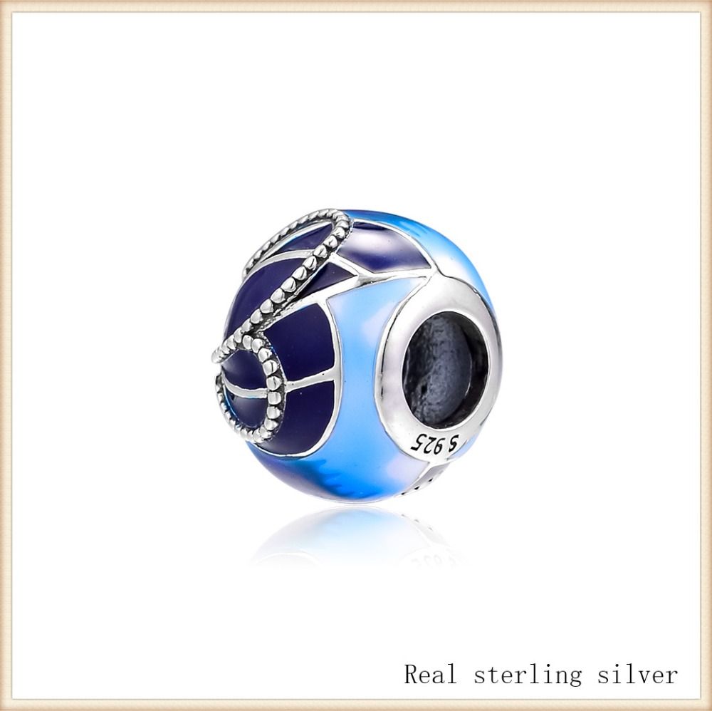 925 real plata encanto grano De Fútbol Soccer Ball Sport granos encantos