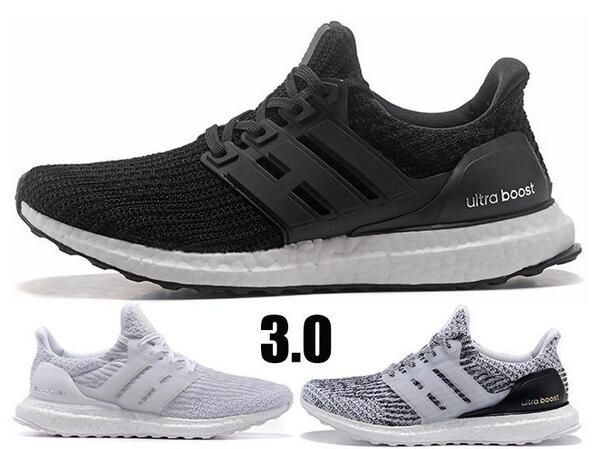 Adidas Ultra Boost 3.0 4.0 Triple Black And White Primeknit Oreo Cny Blue  Grey Man Women