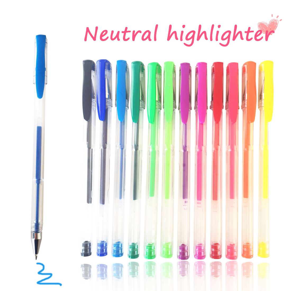 100 color gel pens