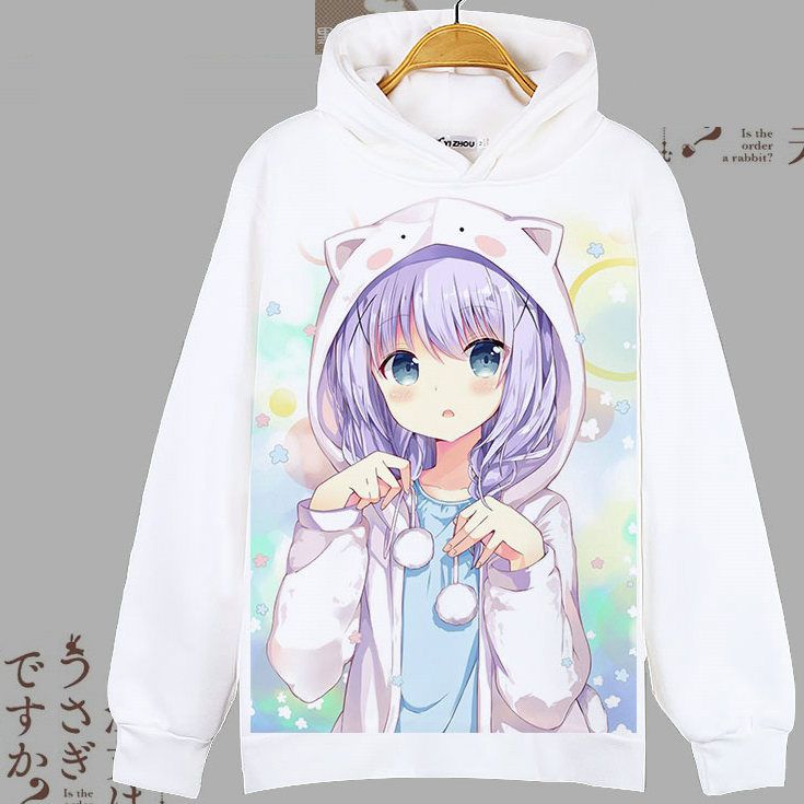 Kafuu Chino Hoody Rabbit House Sweatshirt Daydream Cafe Tops Cartoon Colorfast Hoodies Hooded Sweat Shirt Quality Sweater From Peaceg 19 04 Dhgate Com