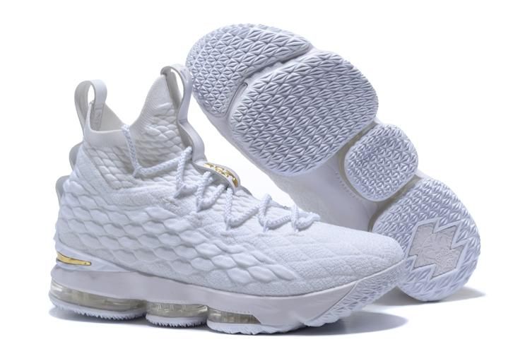 2018 LEBRON 15 Zapatos Negro Blanco IGUALDAD para los hombres del tamaño