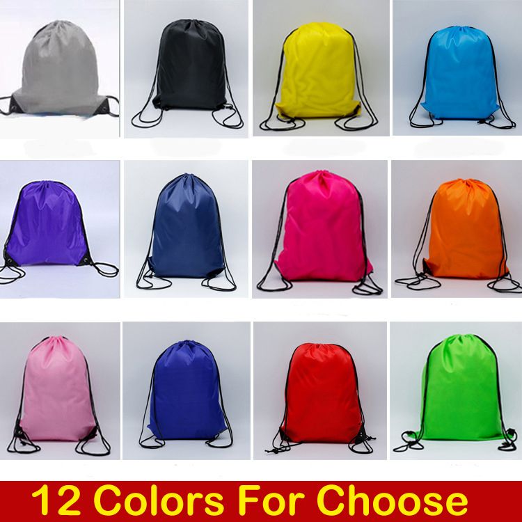 2020 New 12 Styles Multipurpose Pull String Bags 210D Polyester Cloth