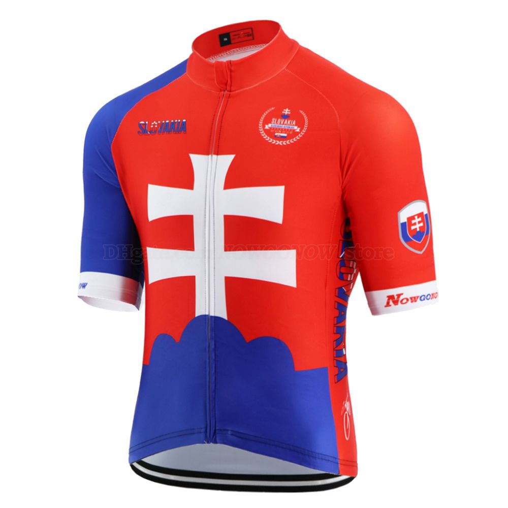 NOWGONOW-Pro men cycling jersey USA flag team training top gear bike wear High 