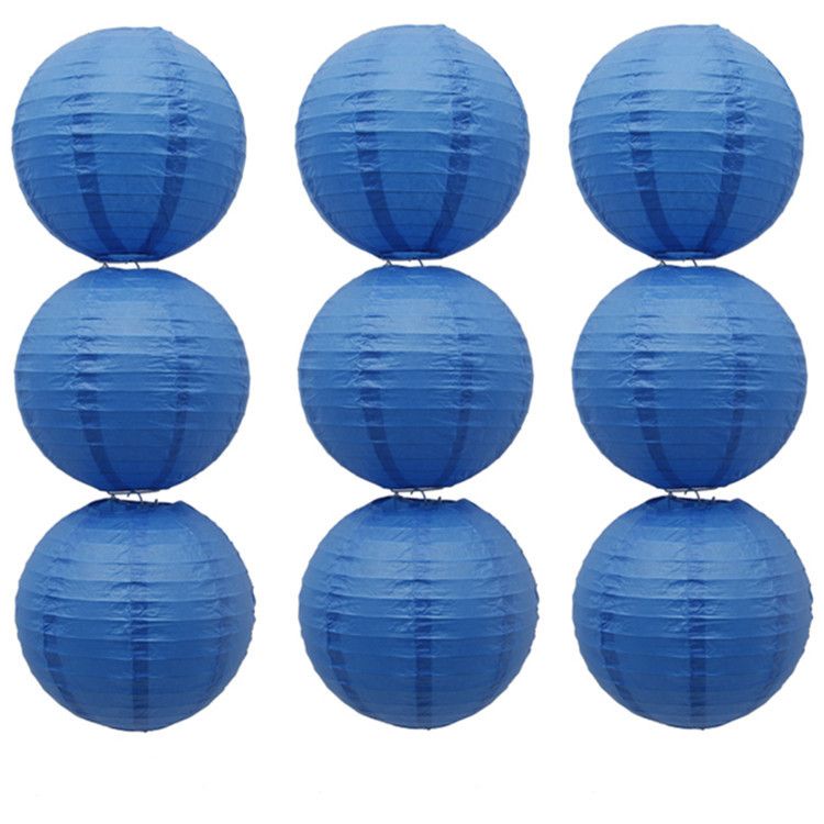 royal blue paper lanterns