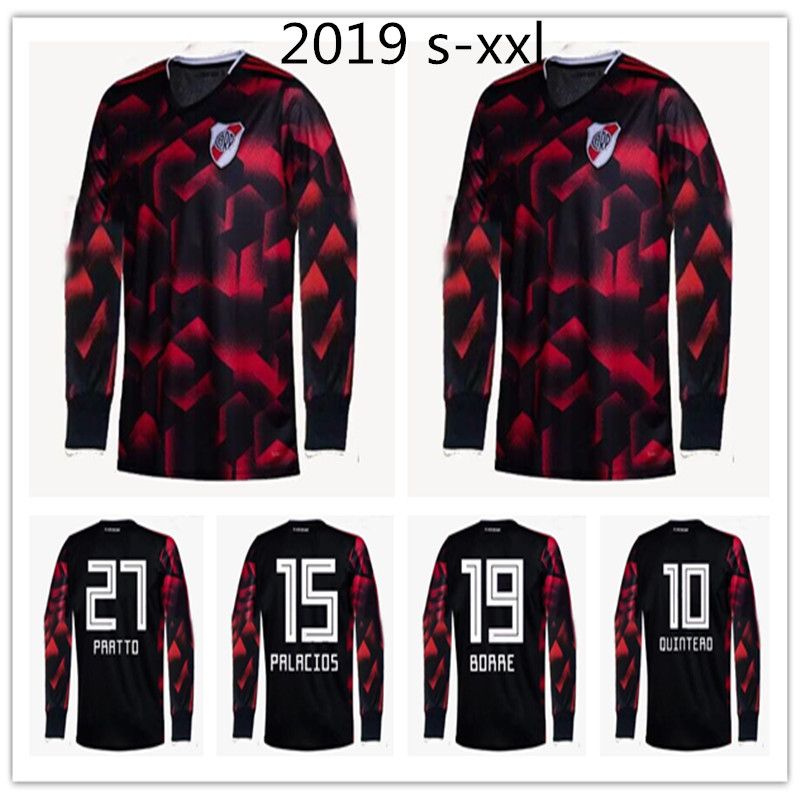 Camisa Do Barcelona Preta Manga Longa Compre 2019 2020 River Plate Manga Longa Camisa De Futebol Terceiro Preto Quintero Pratto Borre Palacios 19 20 River Plate Camisas De Futebol Top Quality De Deng806714372 103 32 Pt Dhgate Com