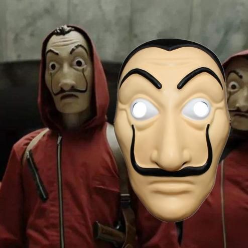 La Casa De Papel Por Que Monos Rojos Y Caretas De Salvador Dali