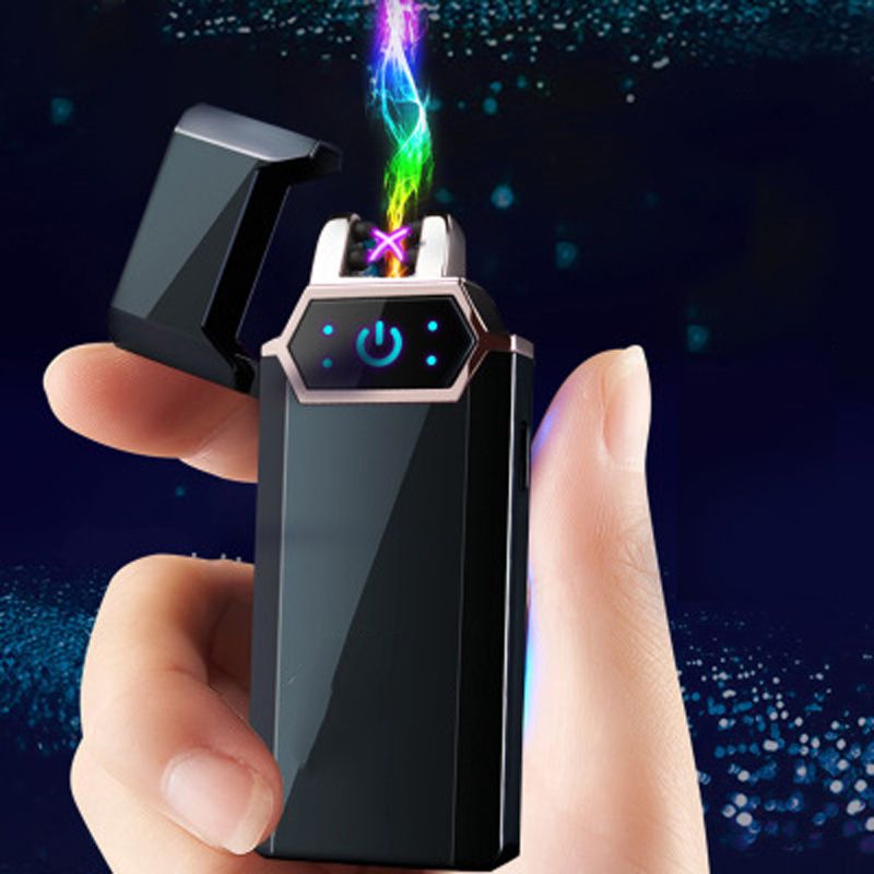 Wholesale BRAND Touch Induction Switch USB Lighter Portable Windproof