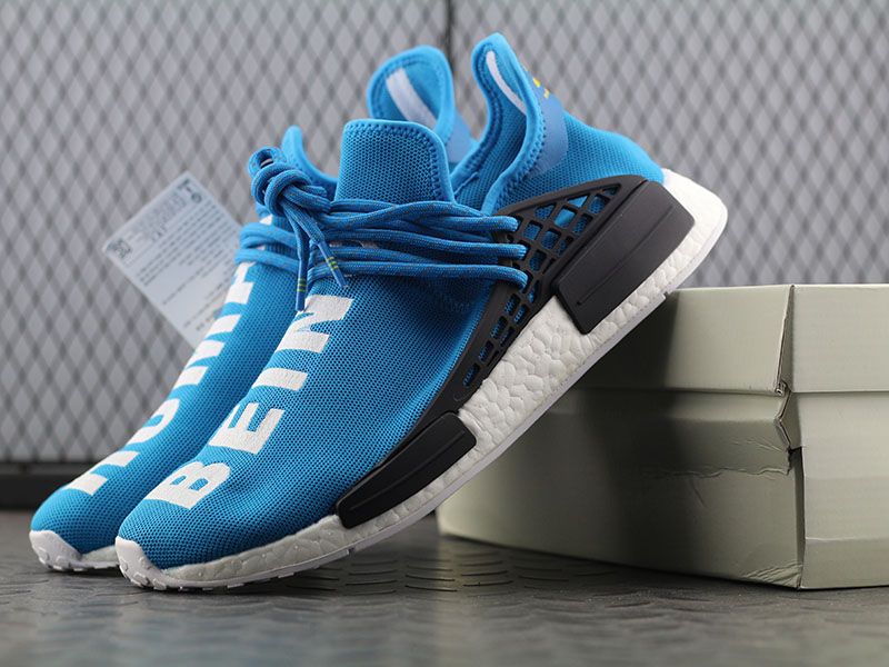 human race shoes blue