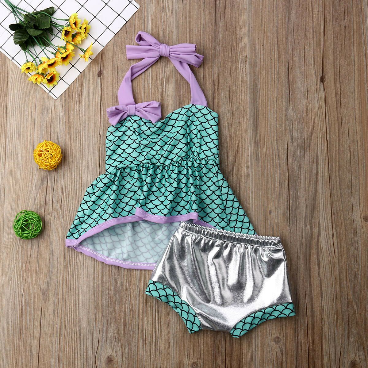 mermaid 2 piece swimsuit