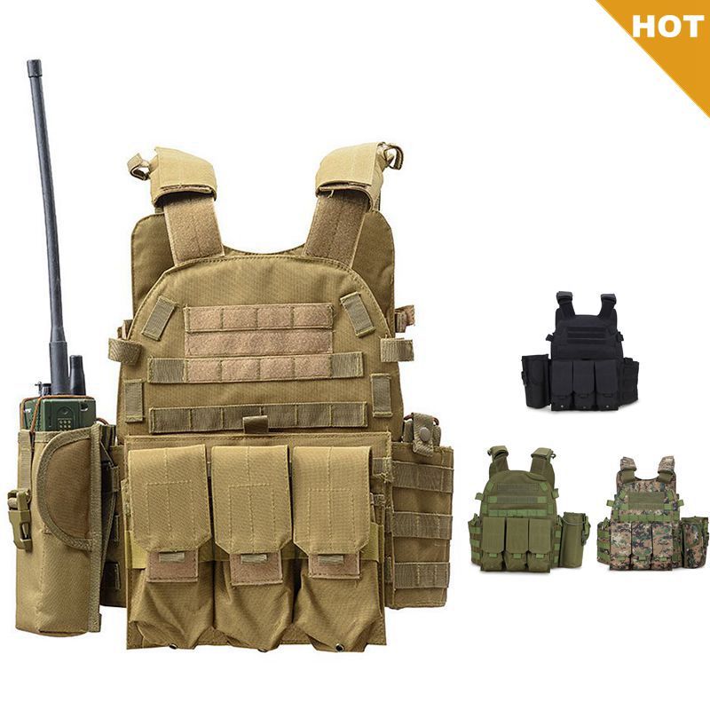 2021 Tactical Vest Molle Vest Accessories Body Armor Army Combat Gear ...