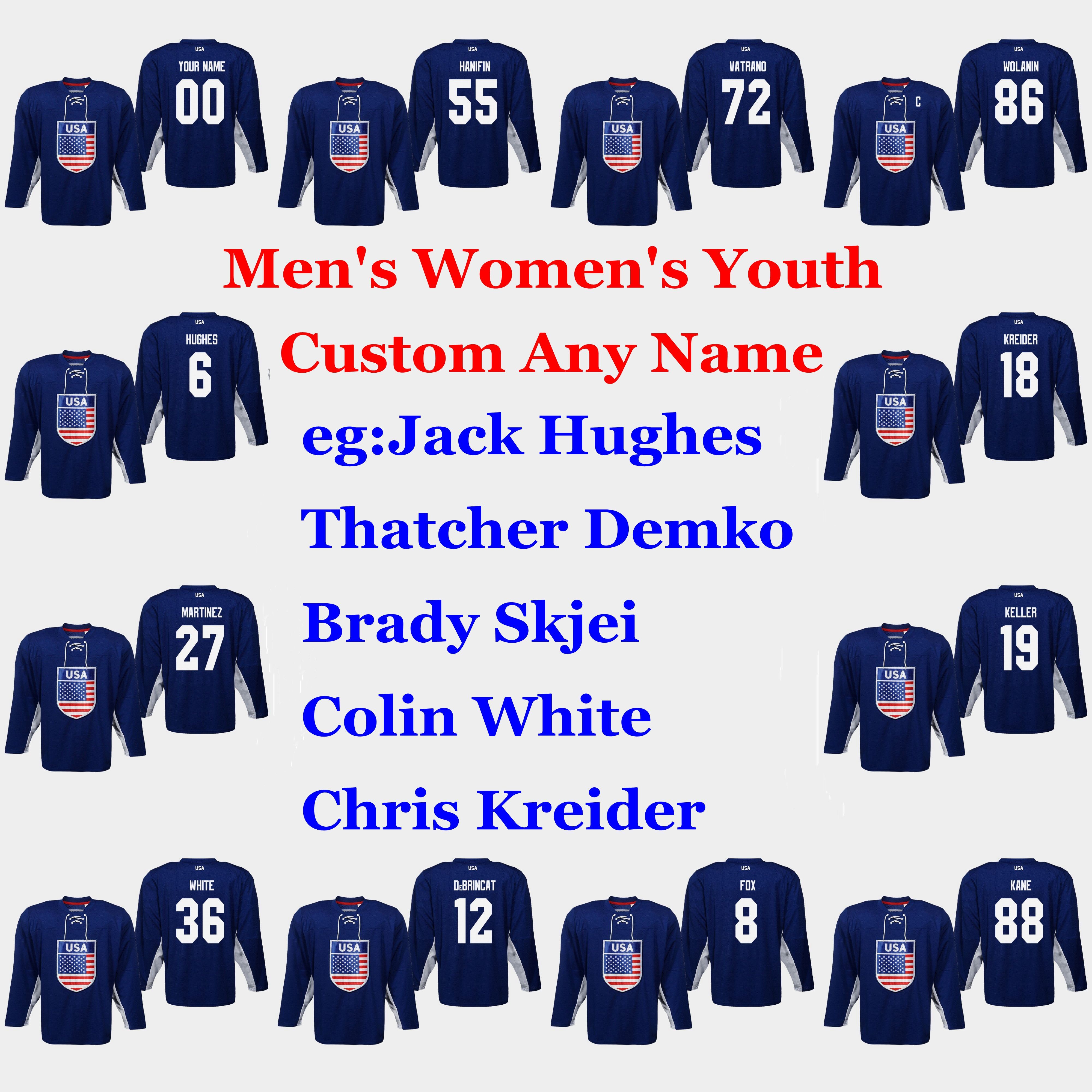 usa hockey custom jersey